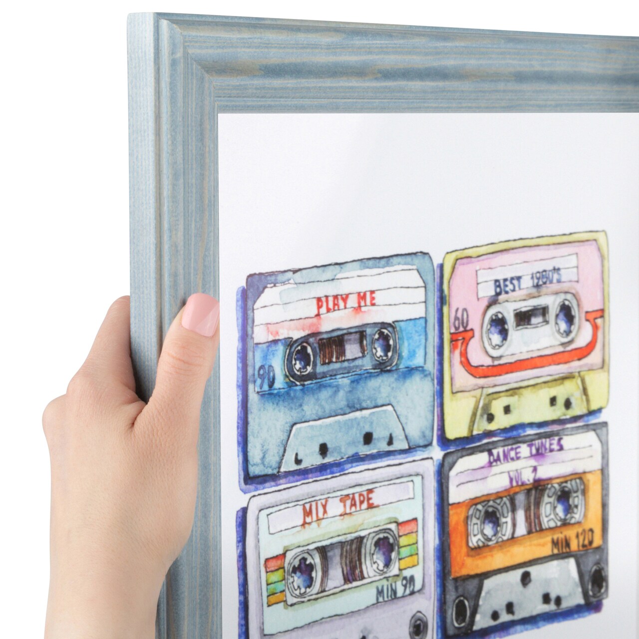 ArtToFrames 12x18 Inch  Picture Frame, This 1.5 Inch Custom Wood Poster Frame is Available in Multiple Colors, Great for Your Art or Photos - Comes with 060 Plexi Glass and  Corrugated Backing (A7II)